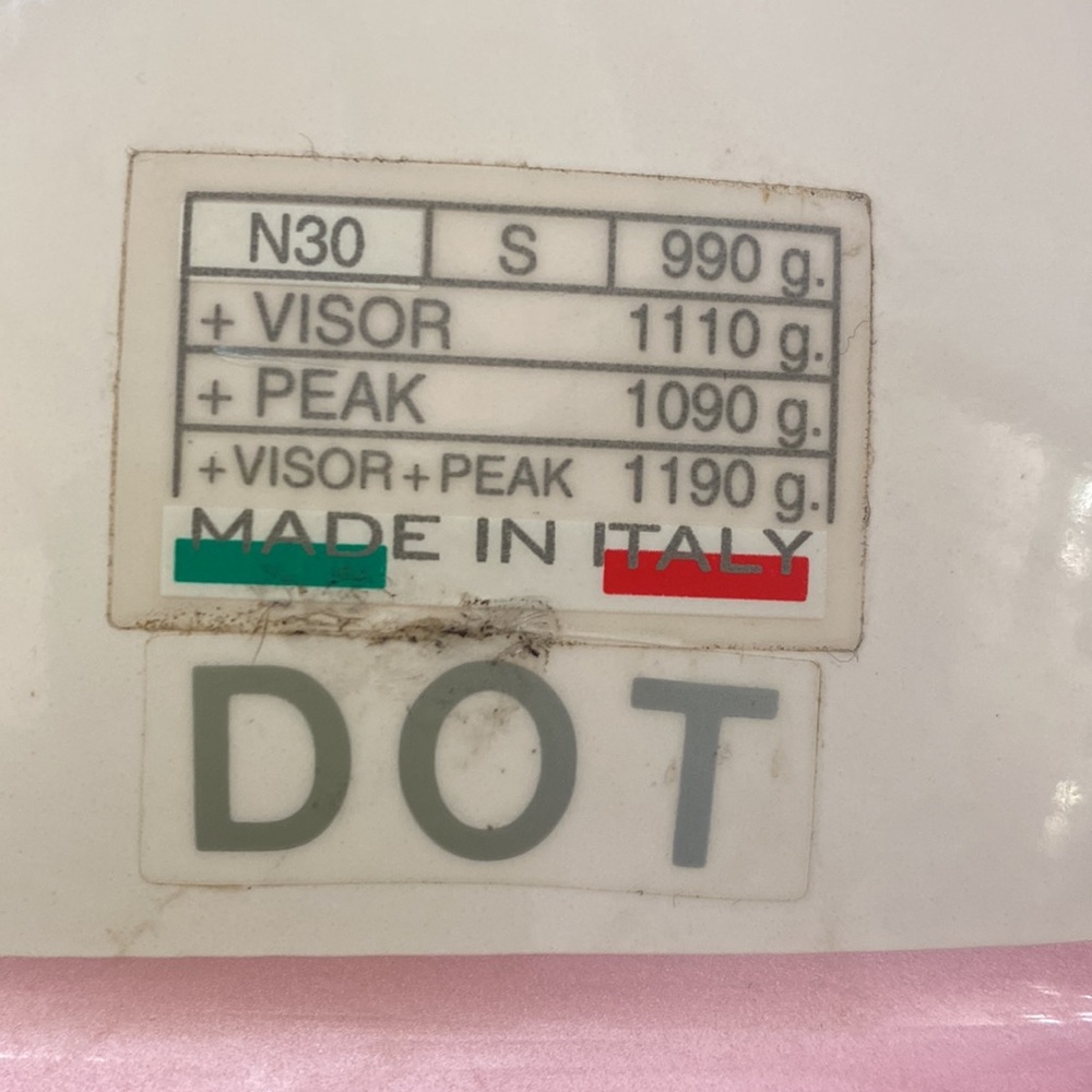 Classic Vintage Nolan N30 Scooter Helmet in Pink/White - Picture 8 of 10